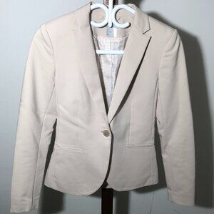 H&M cream fitted blazer - Size 4